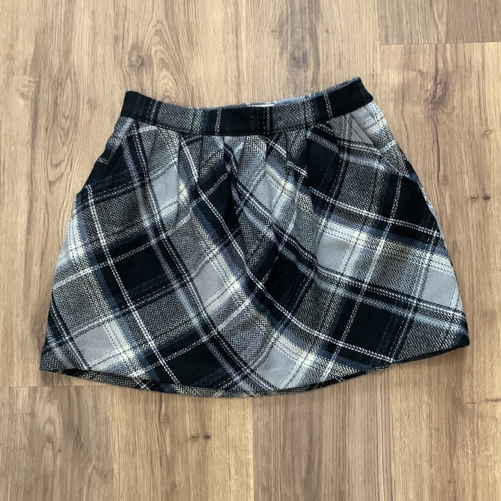 Old Navy Plaid Wool Skirt, Size 0